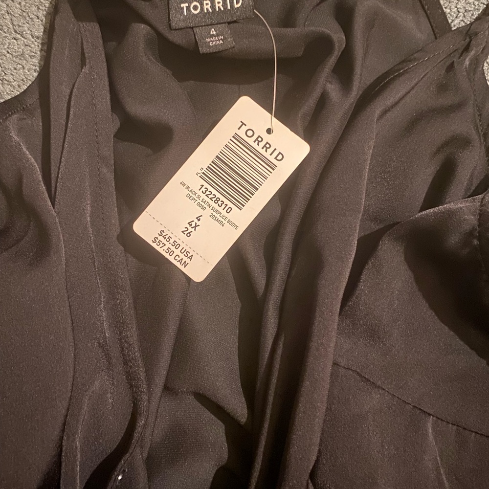 Black bodysuit by torrid new with tags